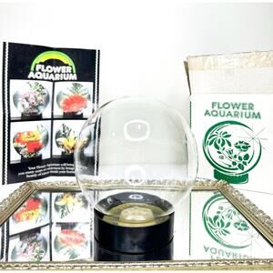 Vintage kitschy cool Flower Aquarium-new in box-Mod-groovy-flower preservation